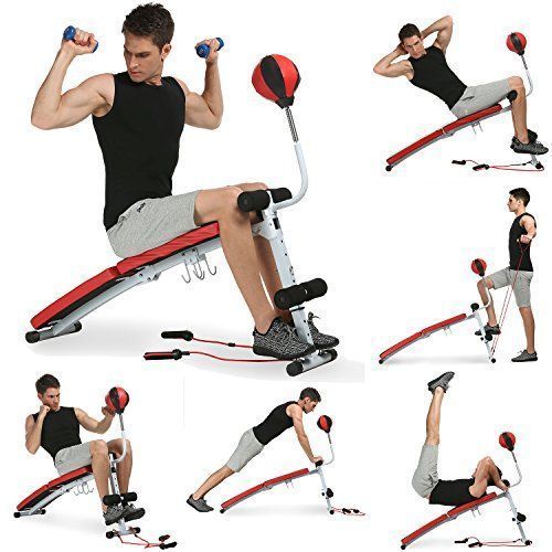 Generic Ab Adjustable Exercise Bench Foldable Sit Up Bench With