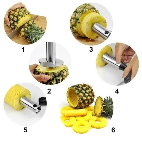 Generic Stainless Steel Pineapple Peeler, Corer & Slicer Tool - image 2
