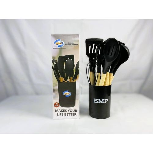 Generic SMP 12-Piece Silicone Kitchen Utensil Set.
