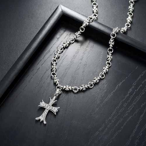 product_image_name-Fashion-Titanium Steel Rivet Chain Men's Hip-Hop Style Collarbone Chain Necklace-4