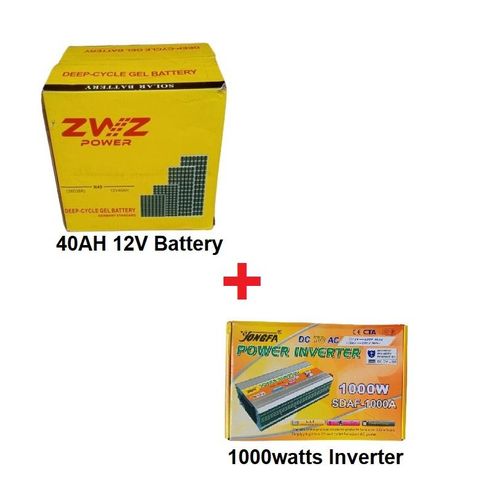 product_image_name-Generic-40AH 12V Solar Battery Plus 1000watts Inverter Combo-1