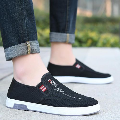 product_image_name-Men'S-Office Mens Corporate Business Casual Sneakers Shoes - Formal Suede Shoes for Men with quality sole - Black-1