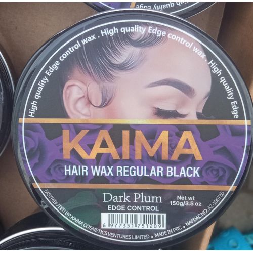 KAIMA Hair Wax Regular Black – Dark Plum Edge Control