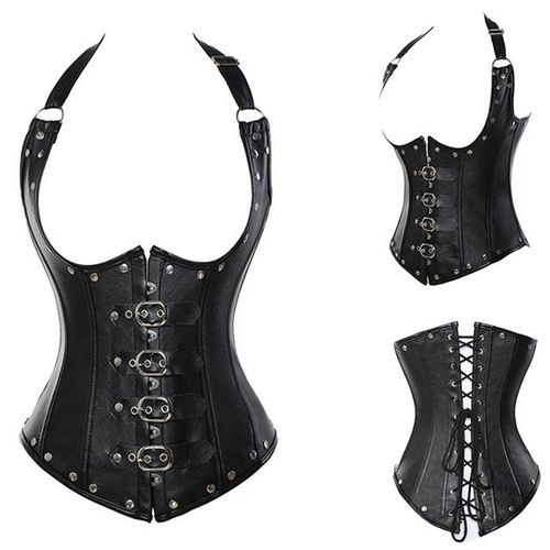 Miss Moly Steampunk Front Lace Corset Top Sexy Lingerie Bustier