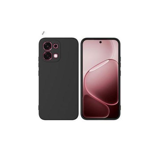 Generic Oppo A6 Classic Minimalist Slim Protective Matte Black Silicone Back Case