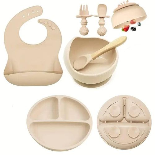 product_image_name-Generic-Premium Silicone Baby Feeding Set (8pcs Complete Set)-2
