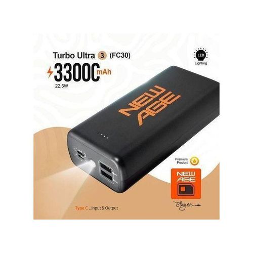 product_image_name-Generic-New Age 33000mah POWER BANK 15W FAST CHARGING TypeC Output-1