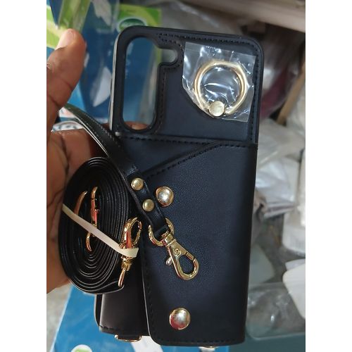 Pouch Samsung Galaxy S23+ Handbag Style Wallet Case With Detachable Strap – Black - image 2