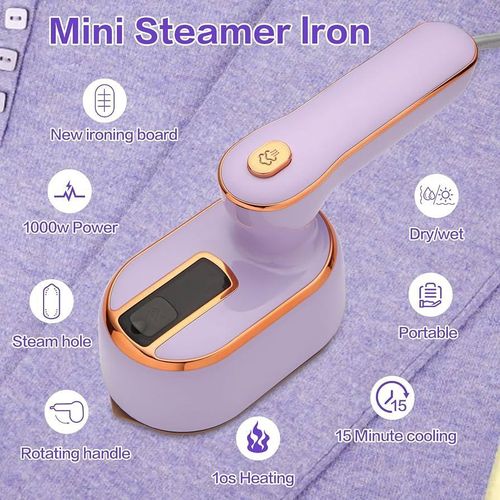 Generic Travel Steam Iron for Clothes, Portable Mini Handheld Lightweight Steamer - image 3