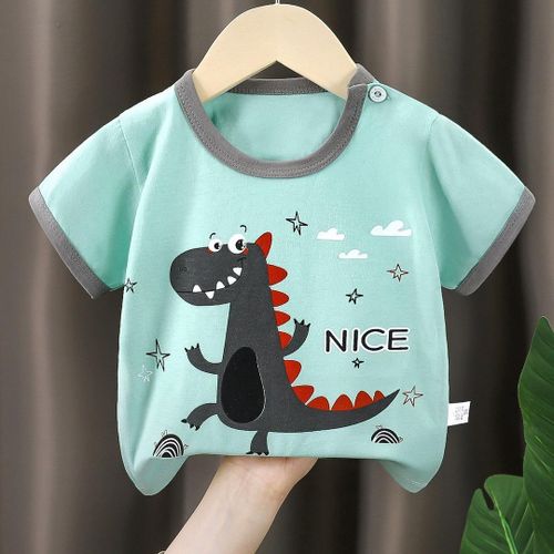 product_image_name-Fashion-2pcs 0-3 Years Baby Boys  Tops Tees Clothes Short Sleeve T-Shirts Soft Breathable Cute Cartoon Print-6