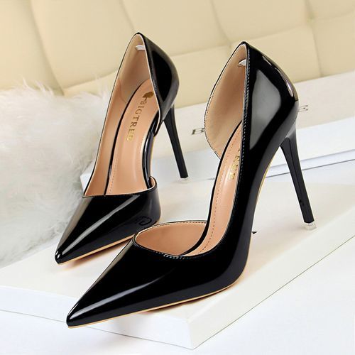 Black Patent Leather Stiletto | Small Shoes by Cristina Correia