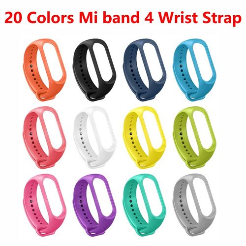 Generic Mi Band 4 Strap Wrist Strap For Xiaomi Mi Band 4 Watch Strap Mi 4  Pulsera Correa Mi Band 4 Silicone Bracelet Replacement