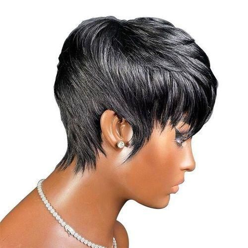 Fashion Pixie Cut Wigs Cheap Bob Wigs With Bangs