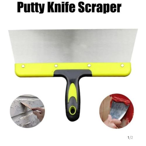 Null Putty Knife Scraper Shovel Ash Leveling Greasy Knife Cleaning Shovel Paint Decoration Construction Scraping Tools (Size : 12")