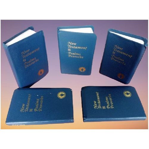 Generic Pocket New Testament With Psalms & Proverbs ( Blue Hardcover)- Set Of 5 - image 2