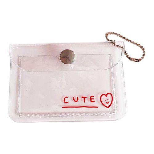 PVC Waterproof Mini Coin Storage Bag Lipstick Key Earphone Organizer  Cartoon Pattern Clear Coin Purse Pouch | SHEIN USA