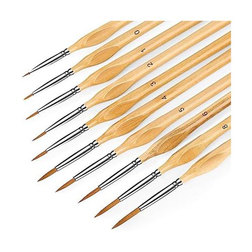 Details of Miniature Paint Brushes, 10PC Fine Detail Paint Brush