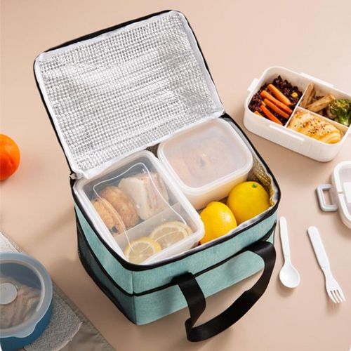 Waterproof Portable Lunch Bag Cationic Large Thermal Insulation Bag Ice Bag  Thickened Large-capacity Lunch Box Bag Picnic Bag