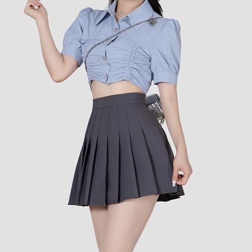 flared skirt short