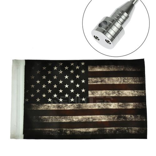 Motorcycle Rear Side Mount Flag Pole America Flag For Harley