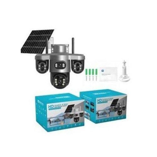 Generic V380 TRIPLE LENS PTZ SOLAR CAMERA