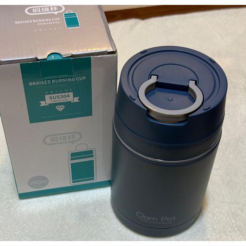 Generic Clam pot hot and cold stainless food flask 800ml-1000ml - image 2