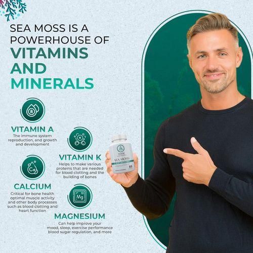 YOGIC Herbal Supplements  Sea Moss Complex 10-1 60 Capsules - image 5
