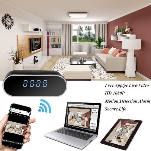 Generic Hidden Camera Clock Hd 1080p Wifi Hidden Camera Alarm