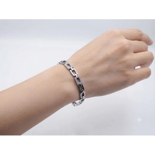 Bestway Stainless steel Wrist Chain Bracelet - SILVER
