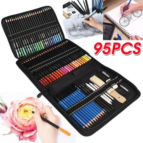 NUOBESTY 1 Set oil paintbrush carbon Mechanical Pencils charcoal beginner pencils  kit colored lead friendly Drawing Pencil drawing pencil map Stationery  mechanical pencil wooden box oily - Yahoo Shopping