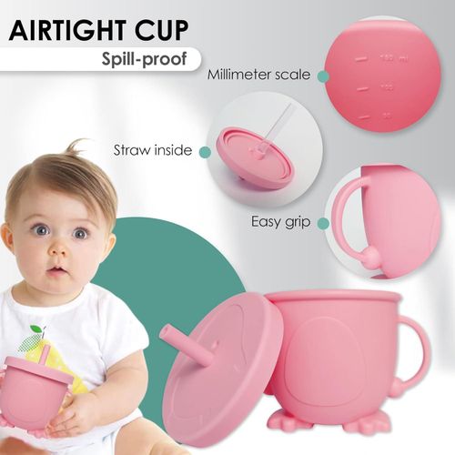 product_image_name-Generic-Self-Feeding Silicone Baby Set  Suction Bowl with Soft Spoons & Plate for First Foods-4