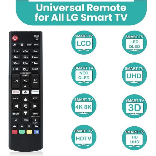 LG Smart TV Universal Replacement Remote (With Free Battery) - image 5