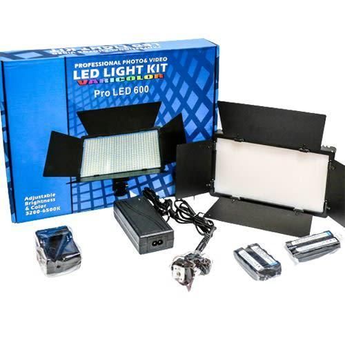 Generic Rechargeable Led Light Kit Pro LED 600 + Batteries +Stand - image 4