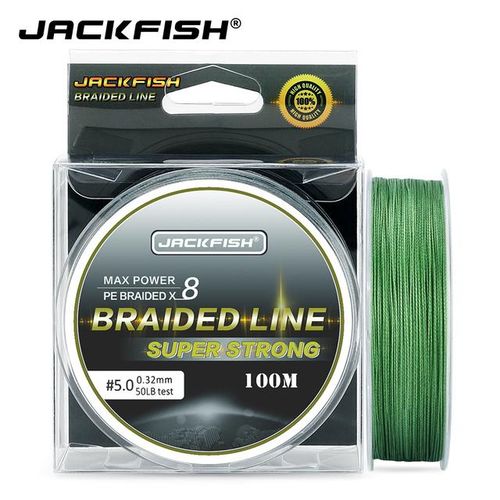 Generic Jackfish 100m 8 Strand Pe Braided Fishing Line 10-80lb