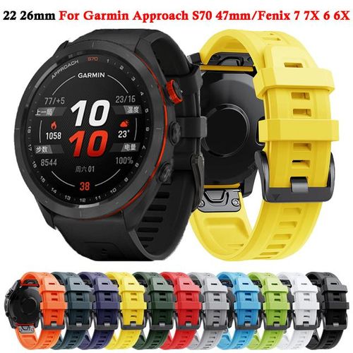 Replacement QuickFit Watch Band Strap For COROS VERTIX 2/VERTIX Silicone  Wristband Accessories Watchband Garmin Fenix 7 7X 5X 6X