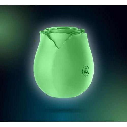 seductive rose toy Inya The Vibrating Rose Rechargeable Silicone Suction Vibrator, Red main image 0