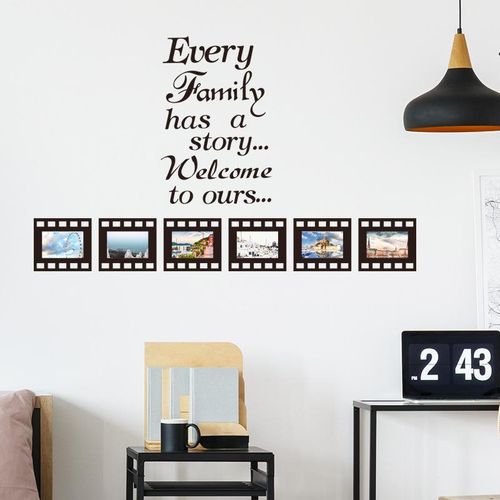 product_image_name-Generic-Creative English Motto Family Photo Frame Set Decorative Wall Sticker Self-Adhesive Home Photo Wall-1