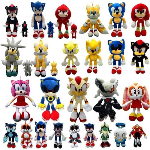 Generic 30Cm Super Sonic Hedgehog Plush Stuffed Toys Cartoon Knuckles Bag  Metalsonic Soft Plush Doll Shadow Silver Tails Plushie Toys