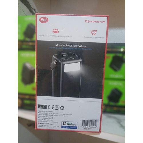 product_image_name-itel-Power Bank–65W Fast Charge Type-C In & Out Laptop & Phone Charging Long-Lasting Battery-2