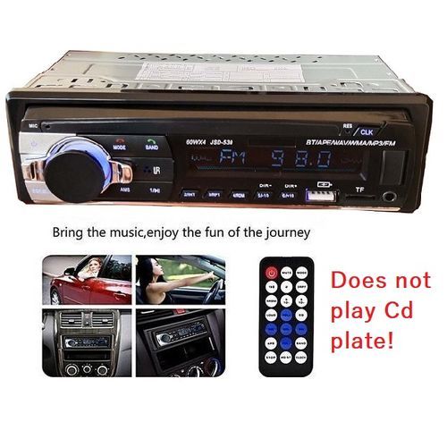 product_image_name-Generic-Car Radio Bluetooth 1 DIN In Dash Radio SD/USB Aux Input FM Stereo MP3 Player-1