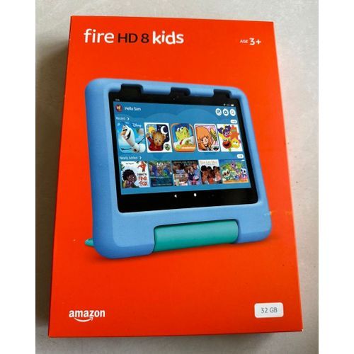 Fire HD 8 Kids tablet , 8-inch HD display, ages 3-7, Red (2022)