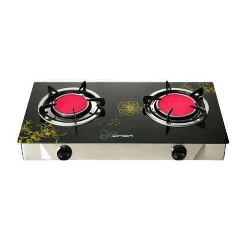 Qasa 2 burner GAS COOKER- GLASS TOP