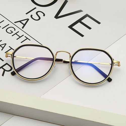 Generic Anti Blue Ray Light Glasses For Screens Black-Gold Frame ...