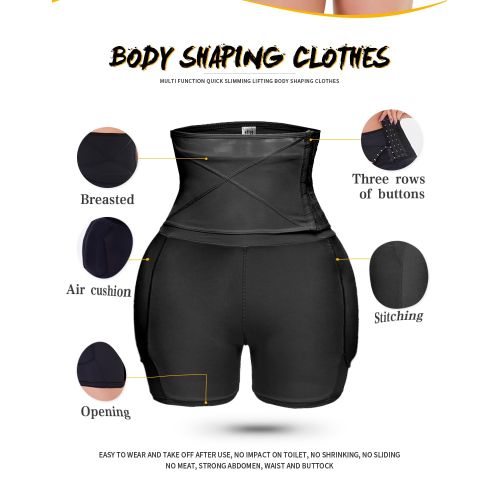 Fashion Women's Shapewear Firm Control Seamless Padded Thigh Slimmer High  Waist Hip Pads Enhancer Butt Lifter Short Booster