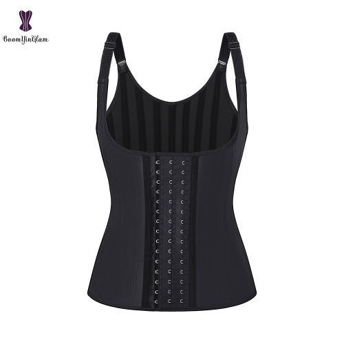 Generic Adjustable Waist Trainer 25 Steel Boned Slimming Corset Workout  Girdle Vest Latex Women Body Shaper Plus Size XS -6XL #663