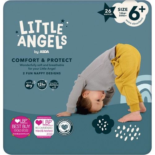 product_image_name-LITTLE ANGELS-Disposable Diapers Size 6+ Comfort & Protect 26 Nappies-1