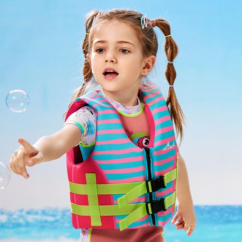 Generic Kids Swim Vest Swim Trainer Float Pink S