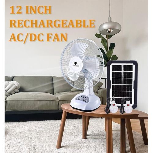 product_image_name-Miratec-12 Inches Rechargeable Table Fan With Solar Panel-2