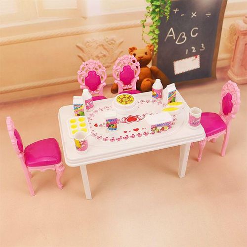 Generic 17pcs In 1 Dinner Table Set For Barbie And Kelly Doll s Jumia Nigeria