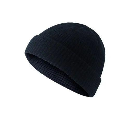 product_image_name-Fashion-2 IN 1 UNISEX FOLDABLE HEADWARMER BEANIE HAT-BLACK AND GREY-3